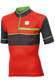SPORTFUL Kurzarm Fahrradtrikot - SQUADRA CORSE KIDS - Rot/Grau/Grün