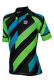 SPORTFUL Kurzarm Fahrradtrikot - VOLT KIDS - Schwarz/Grün/Blau