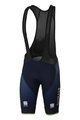 SPORTFUL Kurze Fahrradhose mit Trägern - BAHRAIN MERIDA 2018 - Blau
