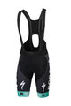 SPORTFUL Kurze Fahrradhose mit Trägern - BORA HANSGROHE 2018 - Schwarz