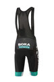 SPORTFUL Kurze Fahrradhose mit Trägern - BORA HANSGROHE 2020 - Schwarz/Grün