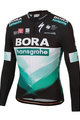 SPORTFUL Langarm Fahrradtrikot für den Winter - BORA 2020 WINTER - Grün/Schwarz