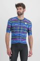 SPORTFUL Kurzarm Fahrradtrikot - GLITCH BOMBER - mehrfarbig/Blau