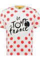 TDF Kurzarm Fahrrad-Shirt - - pois - Rot/Weiß