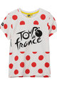 TDF Kurzarm Fahrrad-Shirt - TDF KIDS POIS '21 - Weiß/Rot