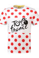 TDF Kurzarm Fahrrad-Shirt - TDF LEADER POIS '21 - Weiß/Rot