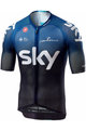 CASTELLI Kurzarm Fahrradtrikot - TEAM SKY 2019  - Weiß/Blau/Schwarz