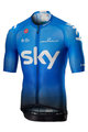 CASTELLI Kurzarm Fahrradtrikot - TEAM SKY 2019 - Weiß/Hellblau/Schwarz