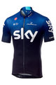 CASTELLI Kurzarm Fahrradtrikot - TEAM SKY FAN 2019  - Schwarz/Blau/Weiß