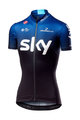 CASTELLI Kurzarm Fahrradtrikot - TEAM SKY FAN 2019 - Weiß/Schwarz/Blau