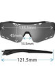 TIFOSI Fahrradsonnenbrille - ALLIANT  - Weiß/Schwarz