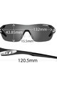 TIFOSI Fahrradsonnenbrille - SLICE - Schwarz