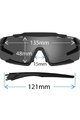 TIFOSI Fahrradsonnenbrille - AETHON INTERCHANGE - Schwarz/Weiß