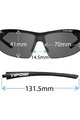 TIFOSI Fahrradsonnenbrille - TRACK  - Weiß/Schwarz