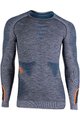 UYN Langarm Fahrrad-Shirt - AMBITYON - Orange/Blau/Grau