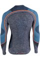 UYN Langarm Fahrrad-Shirt - AMBITYON - Orange/Blau/Grau