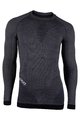 UYN Langarm Fahrrad-Shirt - FUSYON MERINO - Schwarz/Grau