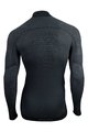 UYN Langarm Fahrrad-Shirt - FUSYON MERINO - Grau/Schwarz