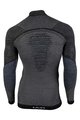 UYN Langarm Fahrrad-Shirt - FUSYON MERINO - Grau/Schwarz