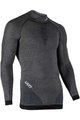 UYN Langarm Fahrrad-Shirt - FUSYON MERINO - Grau/Schwarz