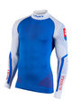 UYN Langarm Fahrrad-Shirt - NATYON SLOVAKIA - Weiß/Blau