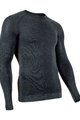 UYN Langarm Fahrrad-Shirt - FUSYON CASHMERE - Grau/Schwarz