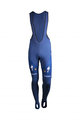 Lange Fahrradhose mit Trägern - QUICKSTEP 19 WINTER - Blau