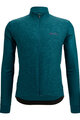 SANTINI Langarm Fahrradtrikot für den Winter - COLORE PURO - Grün