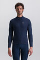 SANTINI Langarm Fahrradtrikot für den Winter - PURE  - Blau