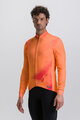 SANTINI Langarm Fahrradtrikot für den Winter - PURE DYE - Orange