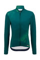 SANTINI Langarm Fahrradtrikot für den Winter - PURE DYE - Grün