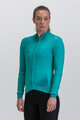 SANTINI Langarm Fahrradtrikot für den Winter - PURE DYE - Blau