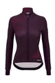SANTINI Langarm Fahrradtrikot für den Winter - PURE DYE - bordeaux