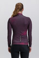 SANTINI Langarm Fahrradtrikot für den Winter - PURE DYE - bordeaux
