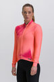 SANTINI Langarm Fahrradtrikot für den Winter - PURE DYE - Rosa