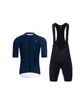 HOLOKOLO Kurzarm Radtrikot und Shorts - AEROLITE - Schwarz/Blau