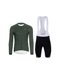HOLOKOLO Langarm Radtrikot und Hose - ELEVATE - Schwarz/Grün