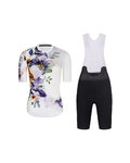 RIVANELLE Kurzarm Radtrikot und Shorts - FLOWERY LADY - Schwarz/Weiß/mehrfarbig