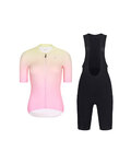 RIVANELLE Kurzarm Radtrikot und Shorts - ELEVATE - Schwarz/Rosa/mehrfarbig