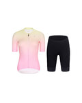 RIVANELLE Kurzarm Radtrikot und Shorts - ELEVATE - Schwarz/Rosa/mehrfarbig