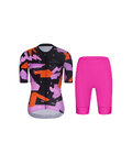 RIVANELLE Kurzarm Radtrikot und Shorts - BIKE´S GOOD - Cyclamen/mehrfarbig/Schwarz