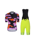 RIVANELLE Kurzarm Radtrikot und Shorts - BIKE´S GOOD - Gelb/Schwarz/mehrfarbig