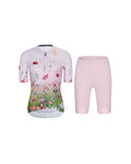 RIVANELLE Kurzarm Radtrikot und Shorts - IN BLOOM - Rosa/mehrfarbig