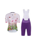RIVANELLE Kurzarm Radtrikot und Shorts - IN BLOOM - Lila/Rosa/mehrfarbig