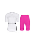 RIVANELLE Kurzarm Radtrikot und Shorts - LOVELY - Cyclamen/Weiß