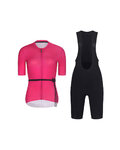 RIVANELLE Kurzarm Radtrikot und Shorts - LOVELY - Schwarz/Rosa