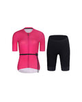 RIVANELLE Kurzarm Radtrikot und Shorts - LOVELY - Schwarz/Rosa