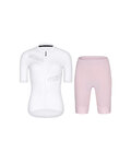 RIVANELLE Kurzarm Radtrikot und Shorts - CRYSTELLE - Rosa/Weiß