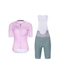 RIVANELLE Kurzarm Radtrikot und Shorts - CRYSTELLE - Grün/Rosa