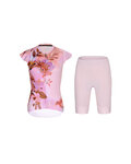 RIVANELLE Kurzarm Radtrikot und Shorts - MISS FLOWERY - Rosa